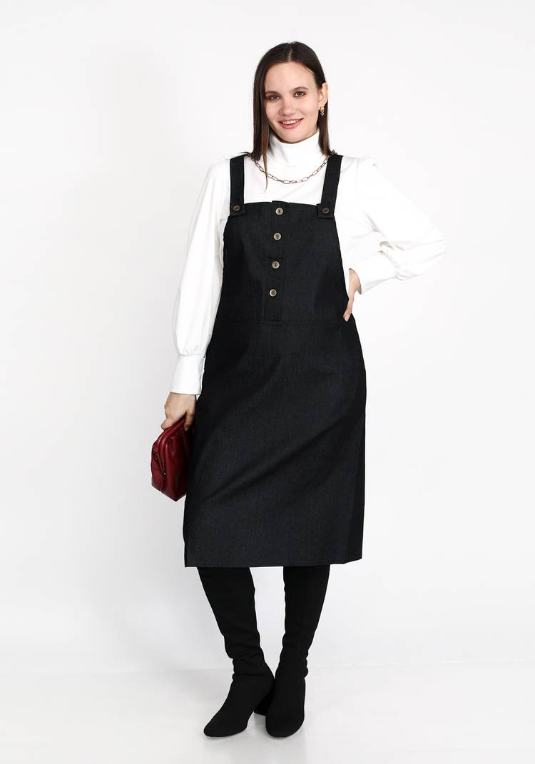 Сарафан джинсовый на регулируемых брителях шир.  750, рис. 7