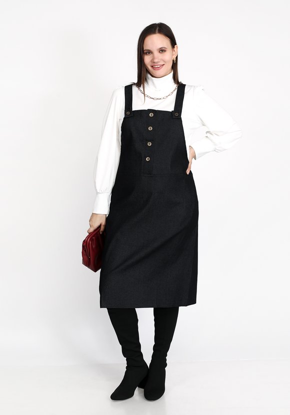 Сарафан джинсовый на регулируемых брителях шир.  580, рис. 7