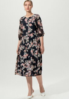 Платье миди свободного кроя