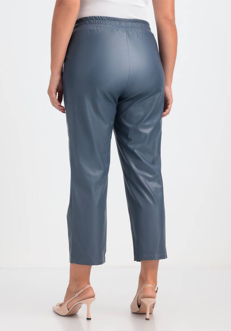 Брюки из экокожи длиной 7/8 шир.  750, рис. 12