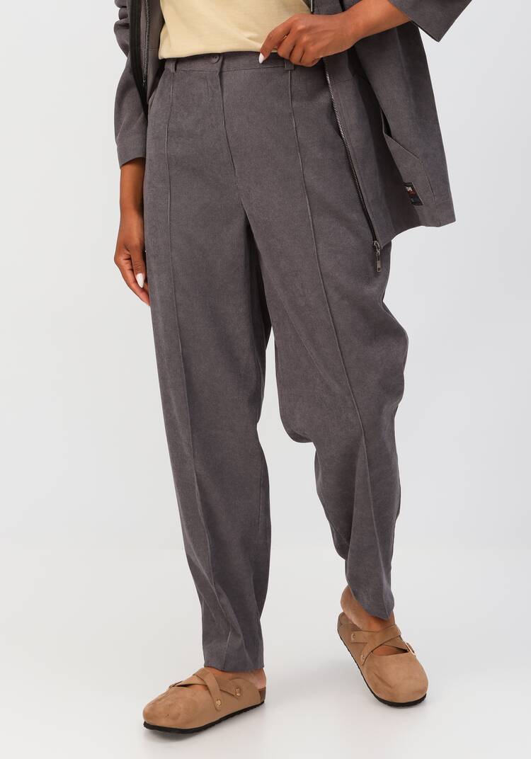 Брюки-бананы вельветовые с карманами шир.  750, рис. 39