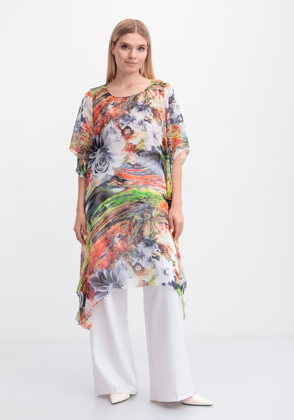 Туника с удлиненными уголками по низу шир.  580, рис. 4