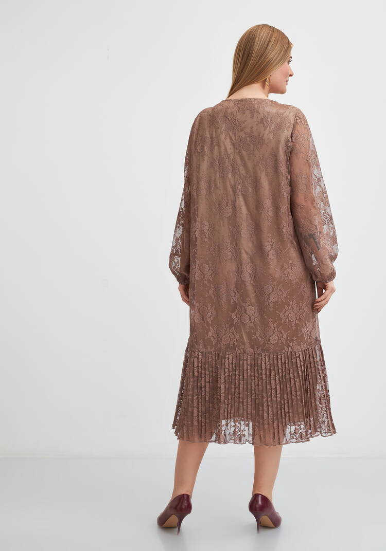 Платье кружевное с ярусом шир.  750, рис. 3