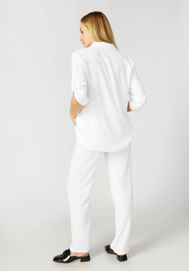 Костюм: блуза на пуговицах и брюки шир.  750, рис. 25