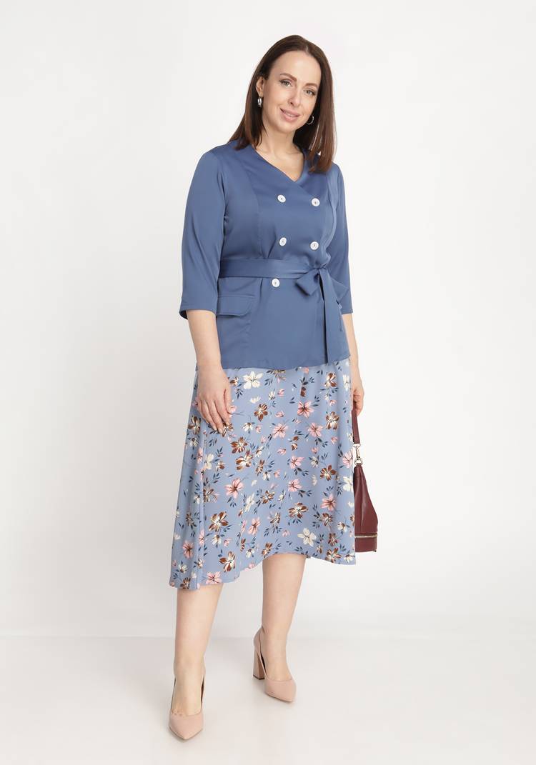 Костюм двойка: жакет и юбка шир.  750, рис. 5