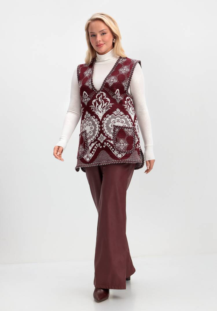 Жилет из шерсти Ласковое тепло шир.  750, рис. 27