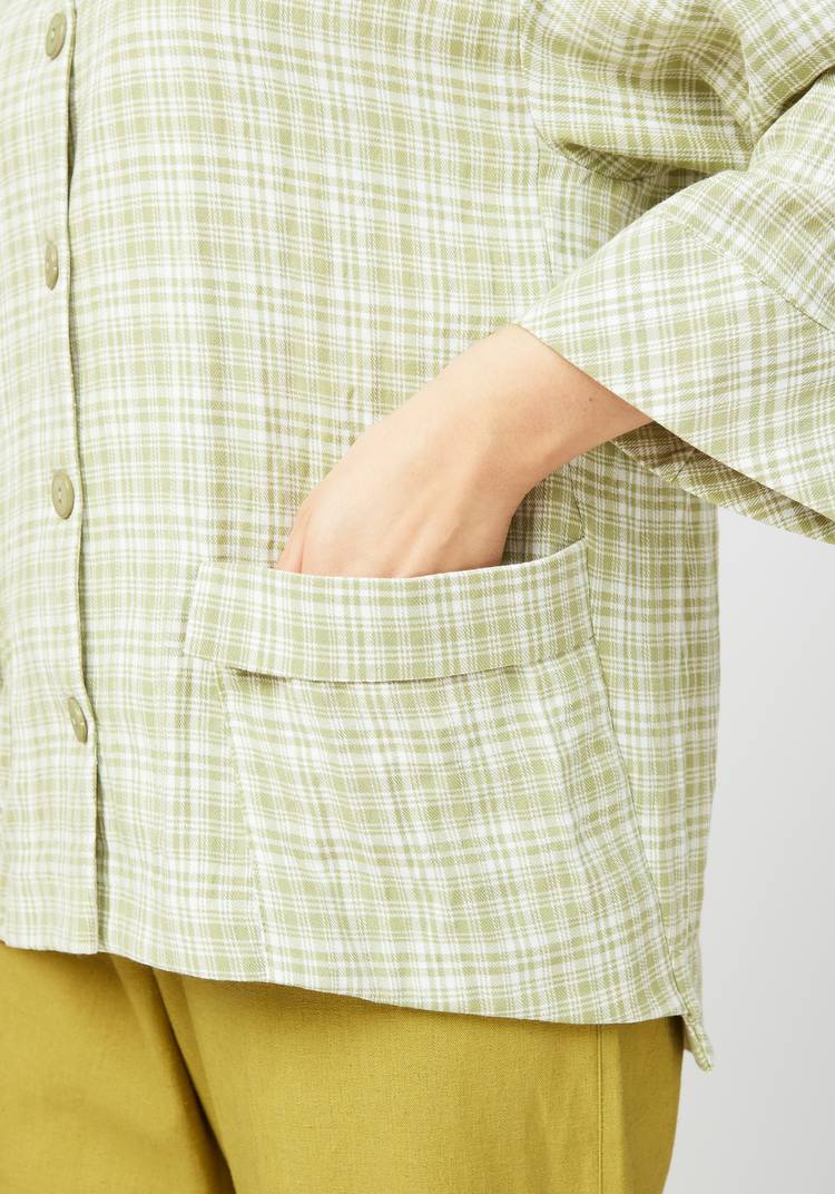 Пиджак в клетку из хлопка шир.  750, рис. 11