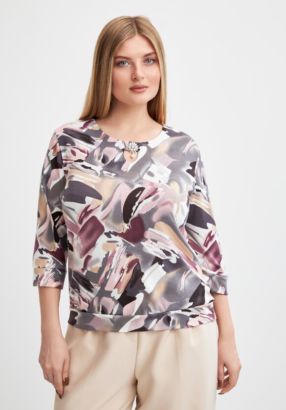 Джемпер с брошью Серсея шир.  580, рис. 4