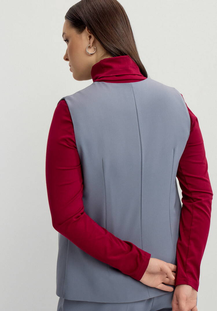 Жилет с асимметричным кроем шир.  750, рис. 9