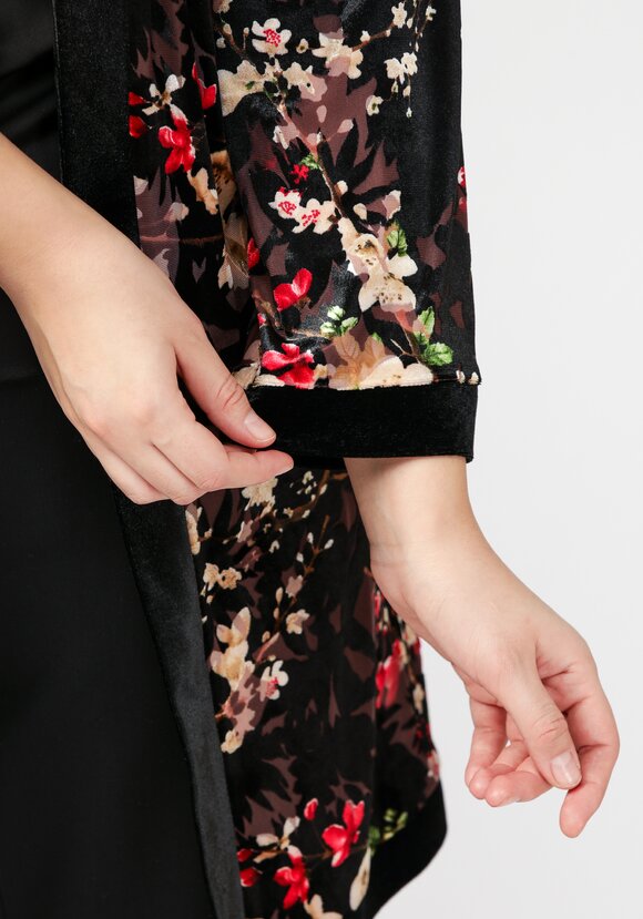 Кардиган-накидка со свободными рукавами шир.  580, рис. 5