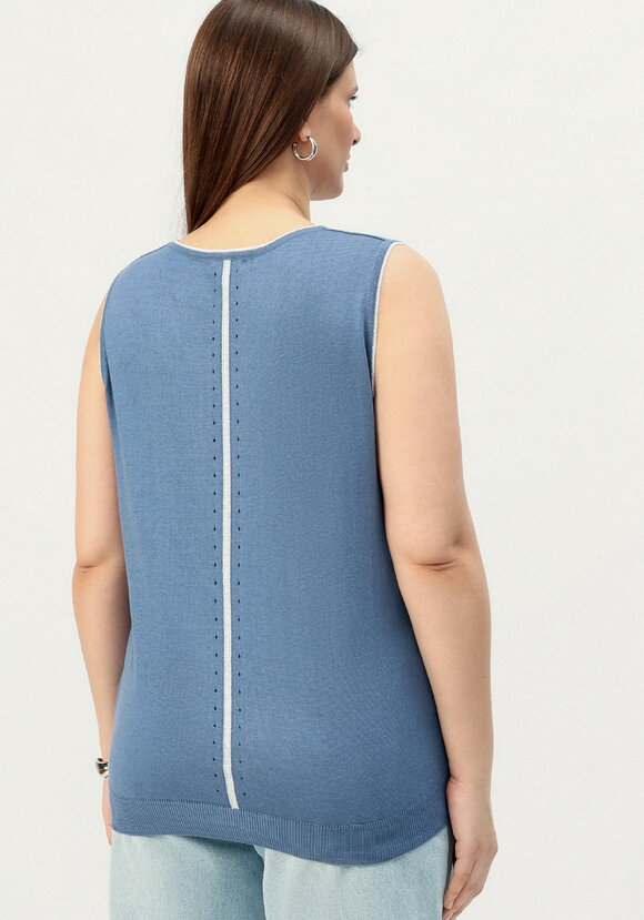 Топ с декором из метанити шир.  580, рис. 34