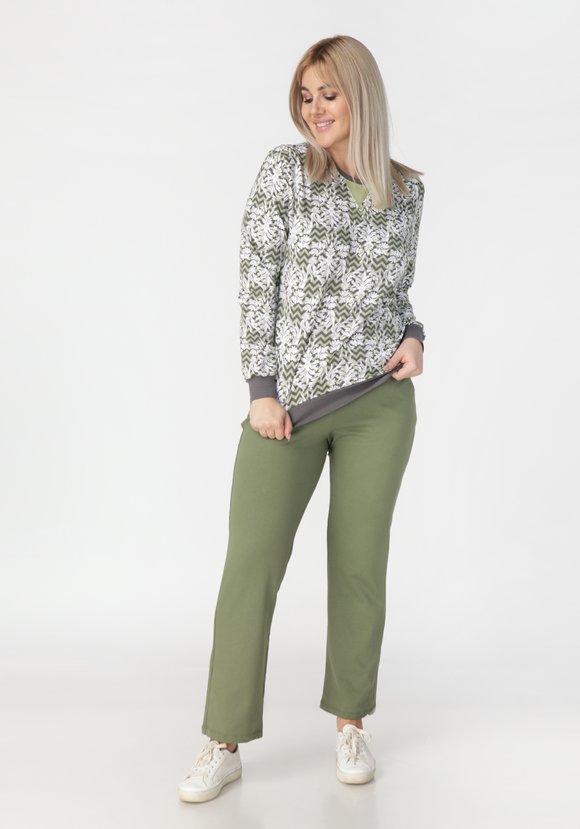 Брюки трикотажные женские Комфорт шир.  580, рис. 7