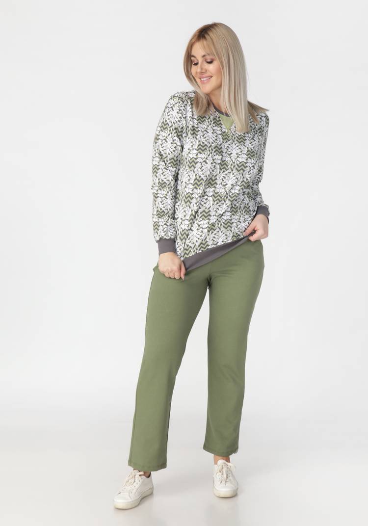 Брюки трикотажные женские Комфорт шир.  750, рис. 7