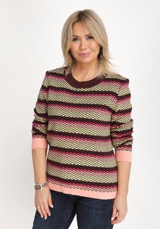 Джемпер свободный в полоску