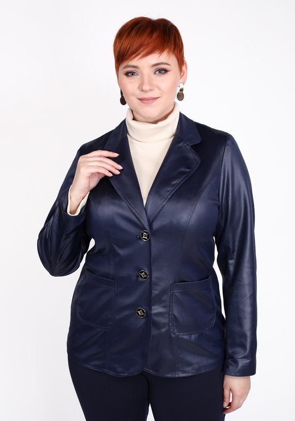 Жакет с двумя накладными карманами шир.  580, рис. 1