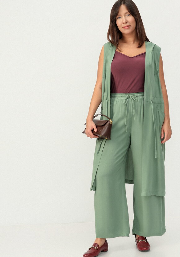 Брюки широкие на кулиске из штапеля шир.  580, рис. 22