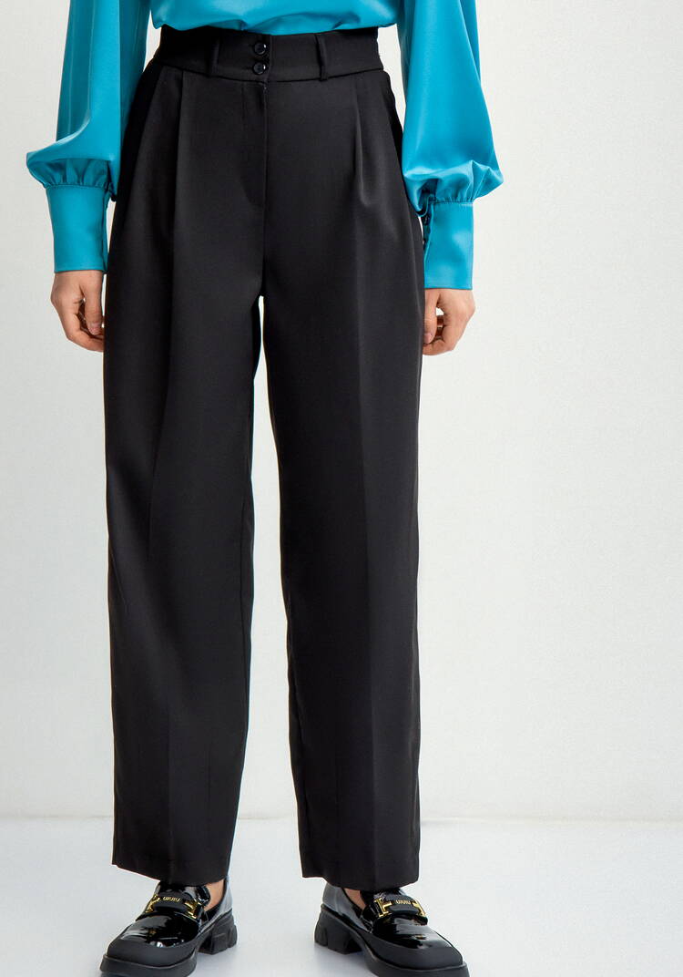 Брюки классические с защипами шир.  750, рис. 10