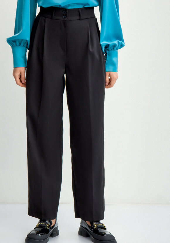 Брюки классические с защипами шир.  580, рис. 10