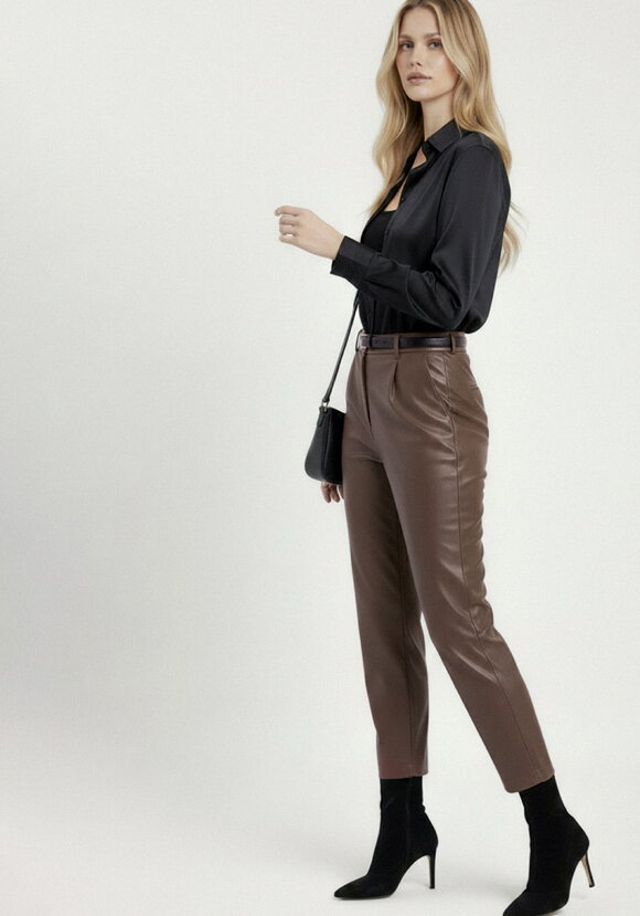 Брюки из эко-кожи Амабель шир.  580, рис. 8