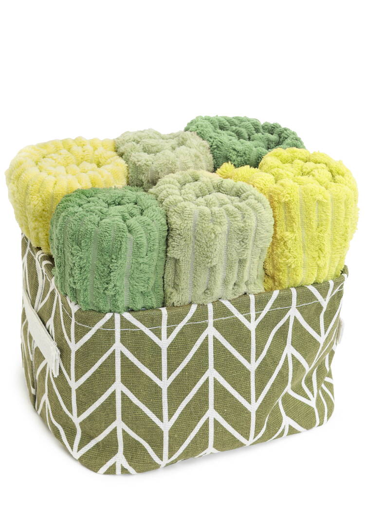 Полотенца в корзинке,  6 шт. шир.  750, рис. 1