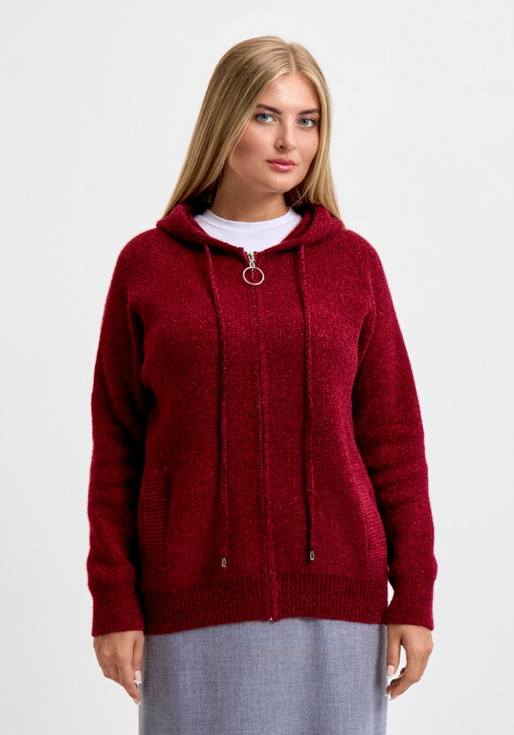 Кардиган на молнии с капюшоном Амели шир.  580, рис. 30