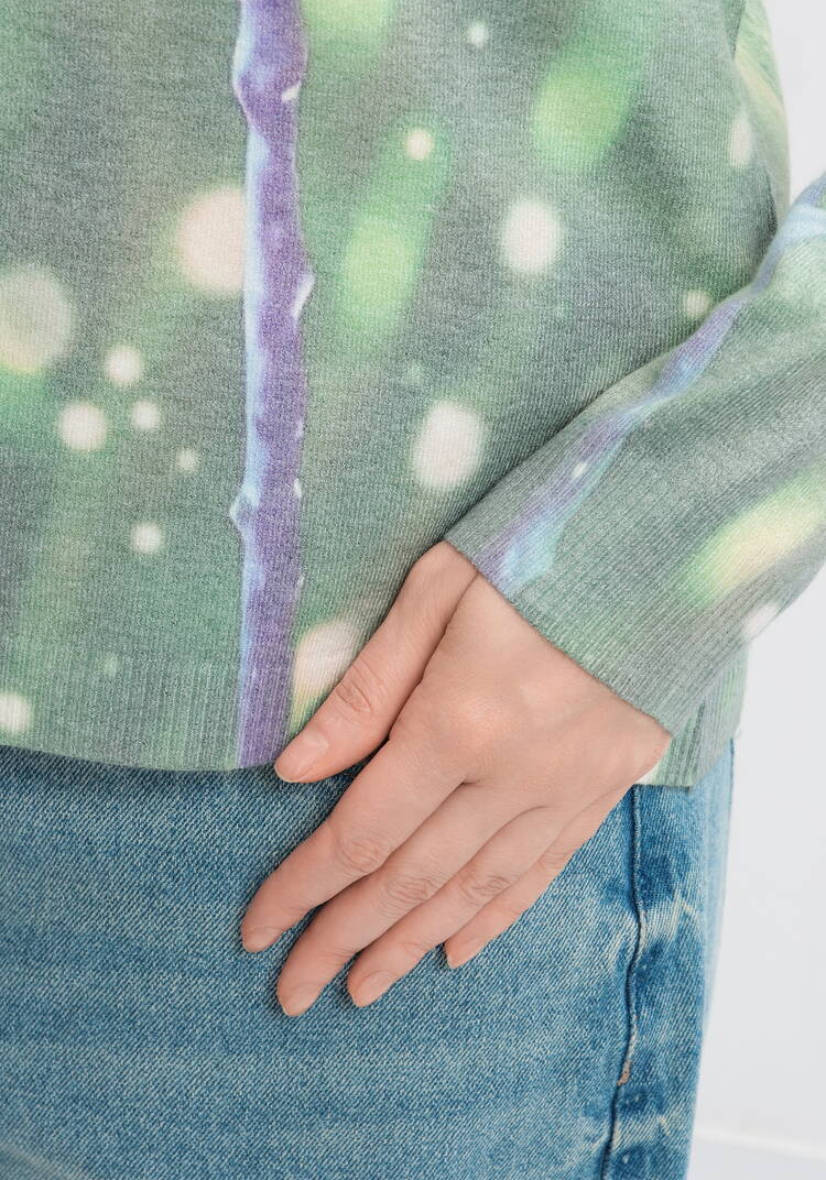 Джемпер Цветочная симфония шир.  750, рис. 5