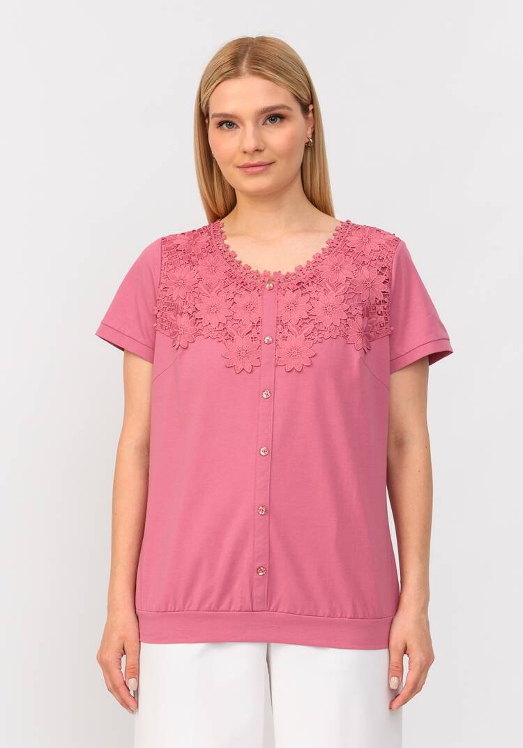 Блуза с кружевом Джульетта шир.  750, рис. 14