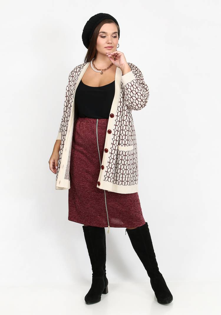 Юбка прямая на молнии шир.  750, рис. 20