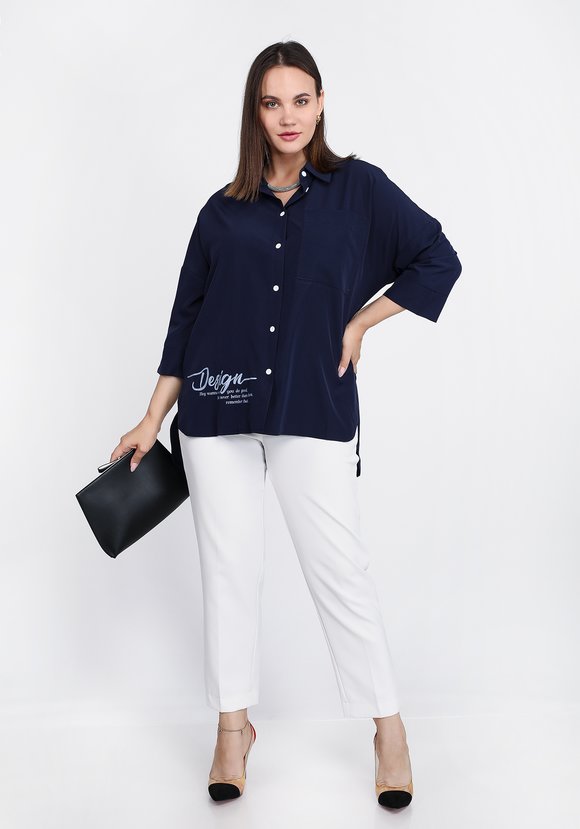 Блуза Мелодичное соло шир.  580, рис. 5