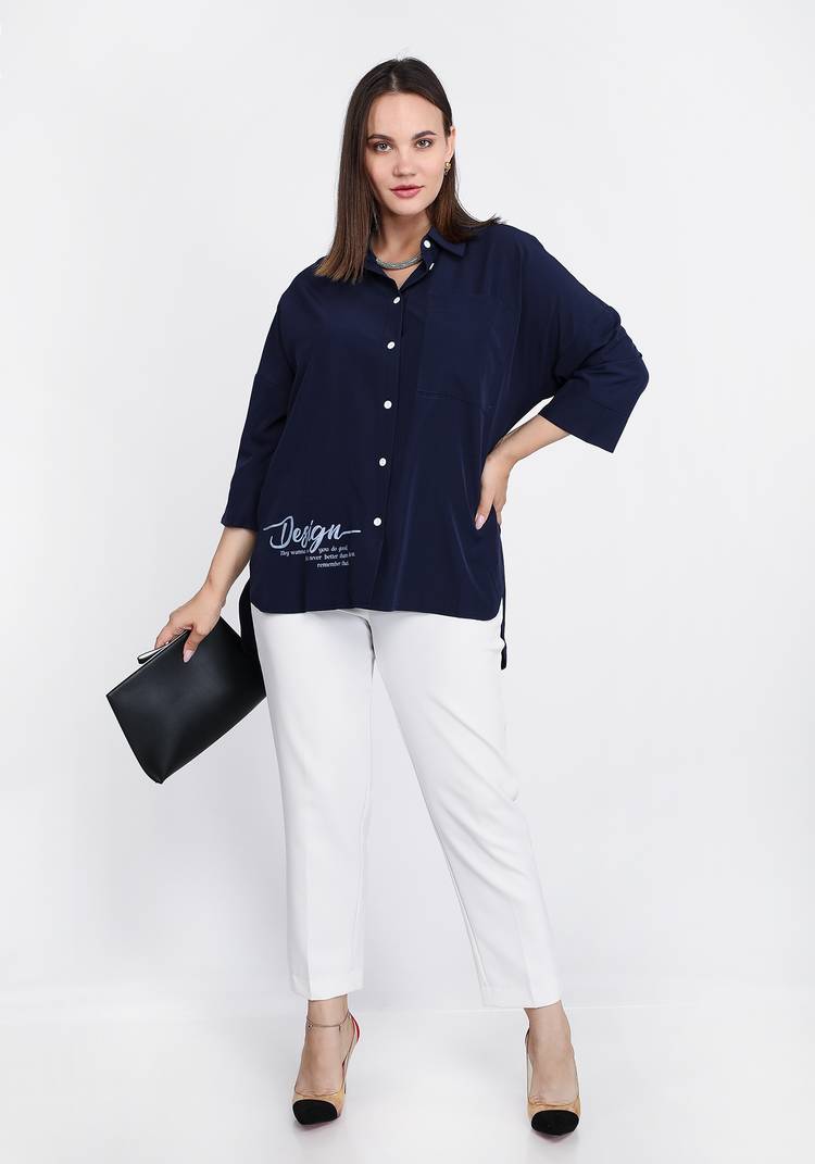 Блуза Мелодичное соло шир.  750, рис. 5