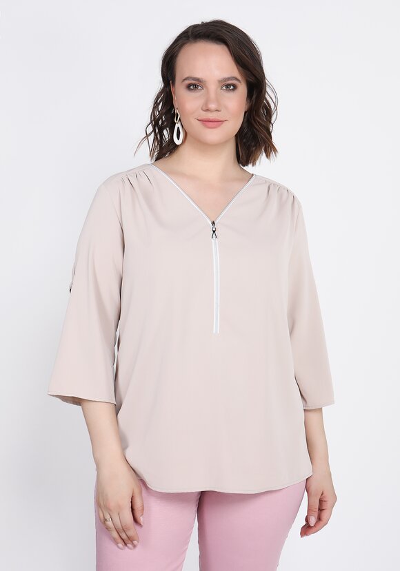 Блуза на молнии Изабелла шир.  580, рис. 9