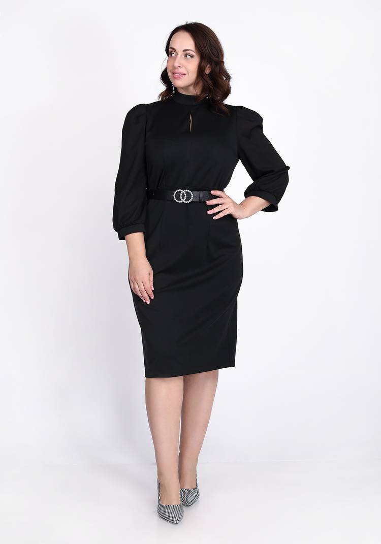 Платье прилегающее с шифоновым рукавом шир.  750, рис. 7