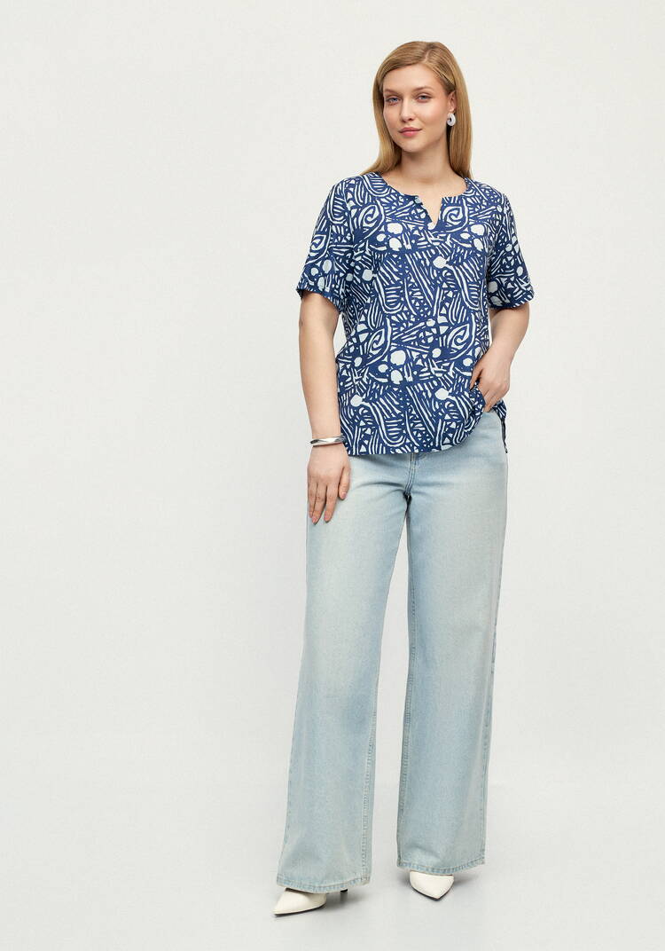 Блуза Путешествие мечты шир.  750, рис. 9