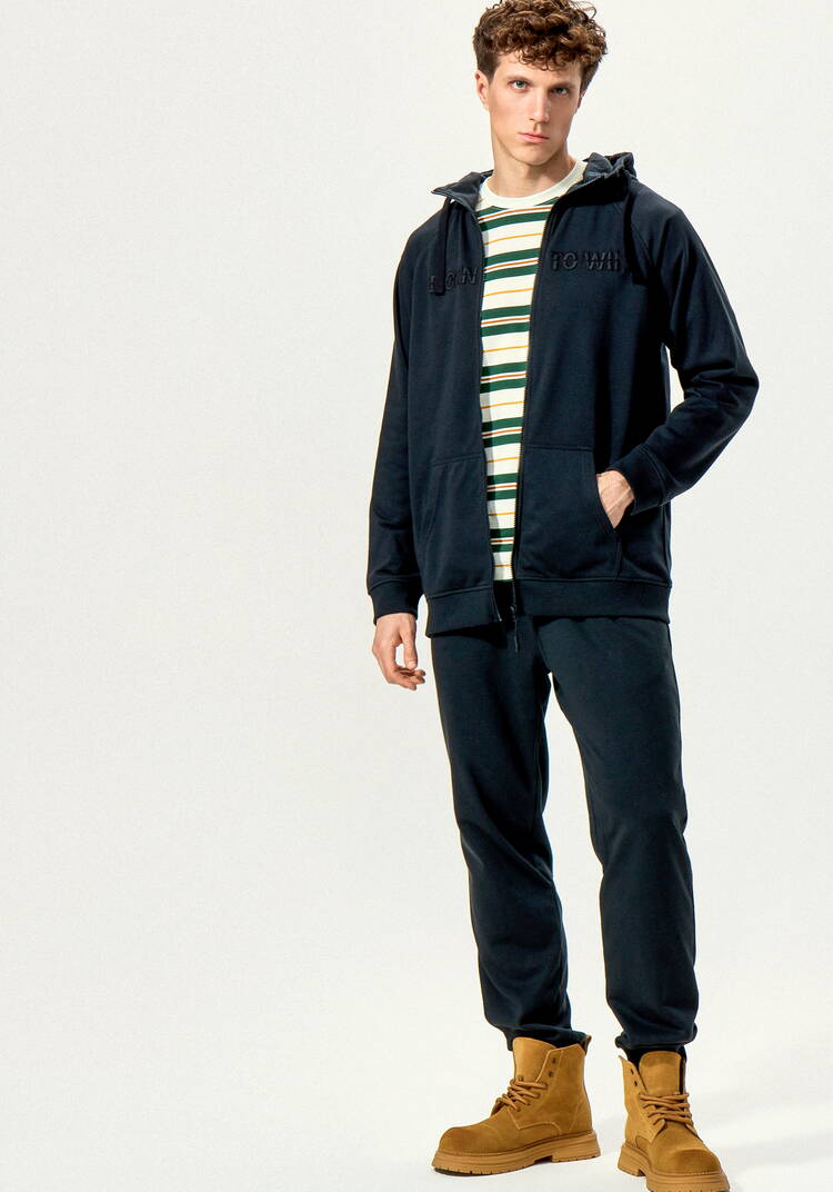 Толстовка с вышивкой и капюшоном шир.  750, рис. 16