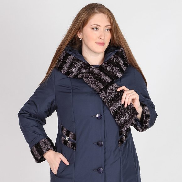 Куртка с декоративными вставками шир.  580, рис. 11