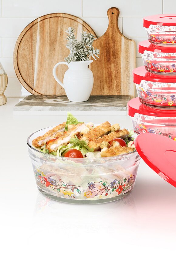 Набор стеклянных салатников 5 шт. шир.  580, рис. 4