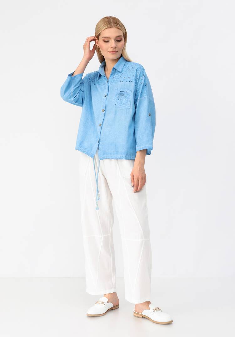 Рубашка с отложным воротником шир.  750, рис. 12