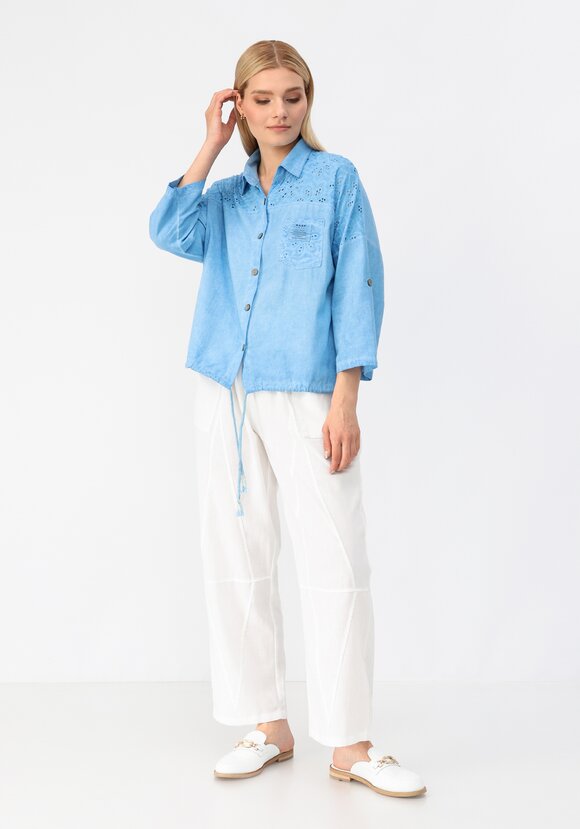 Рубашка с отложным воротником шир.  580, рис. 12