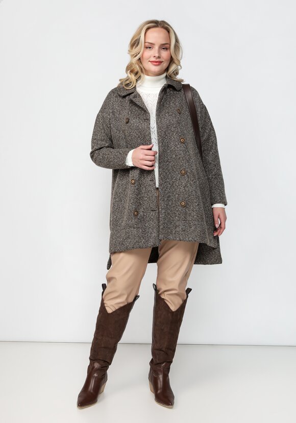 Полупальто свободного кроя шир.  580, рис. 28