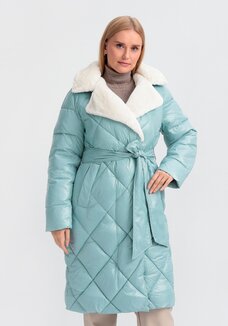 Пуховик со съемным капюшоном Адель