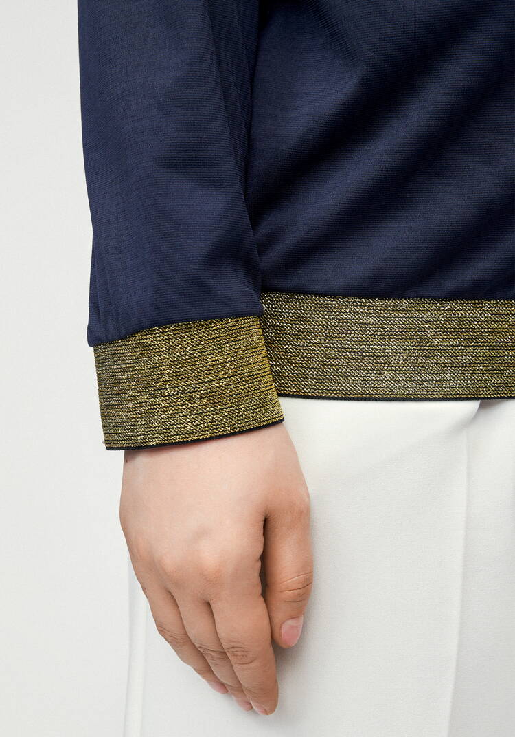 Бомбер трикотажный с ажурной спинкой шир.  750, рис. 22