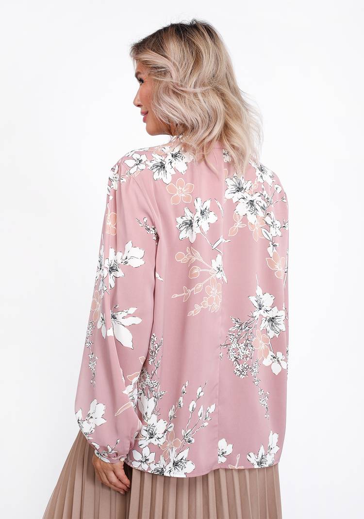 Блуза принтованная c удлиненной спинкой шир.  750, рис. 7