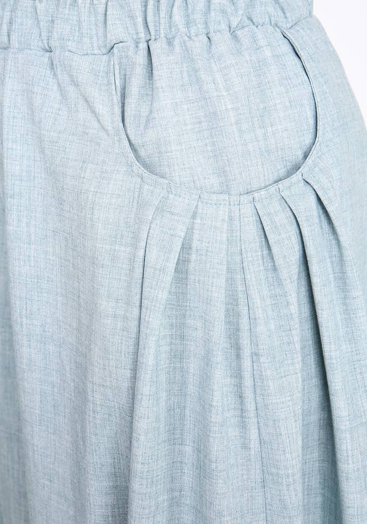 Брюки широкие со складками на карманах шир.  750, рис. 8