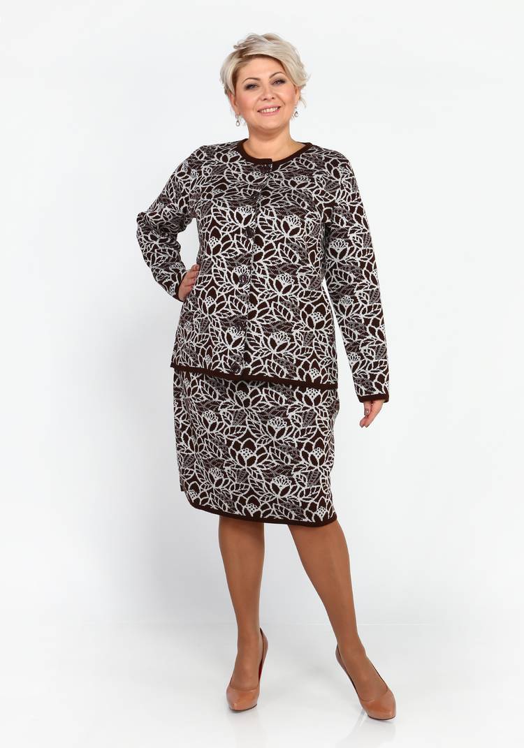 Юбка трикотажная с принтом шир.  750, рис. 3