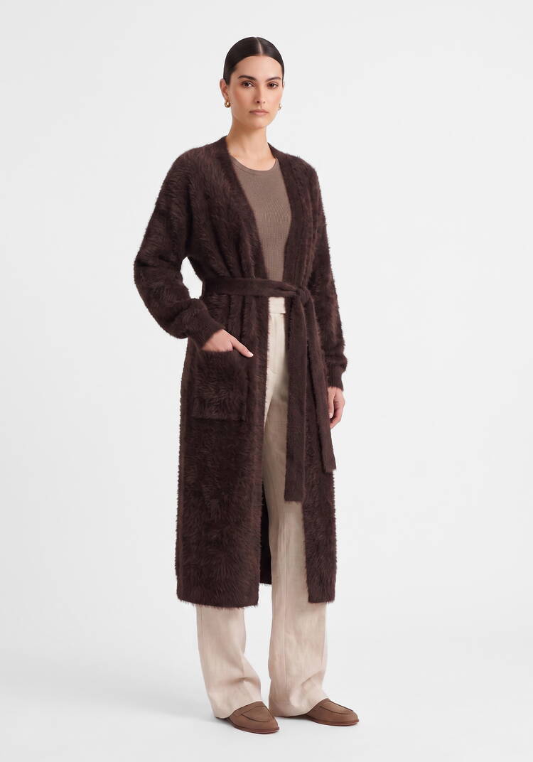 Кардиган Кофейный уют шир.  750, рис. 6