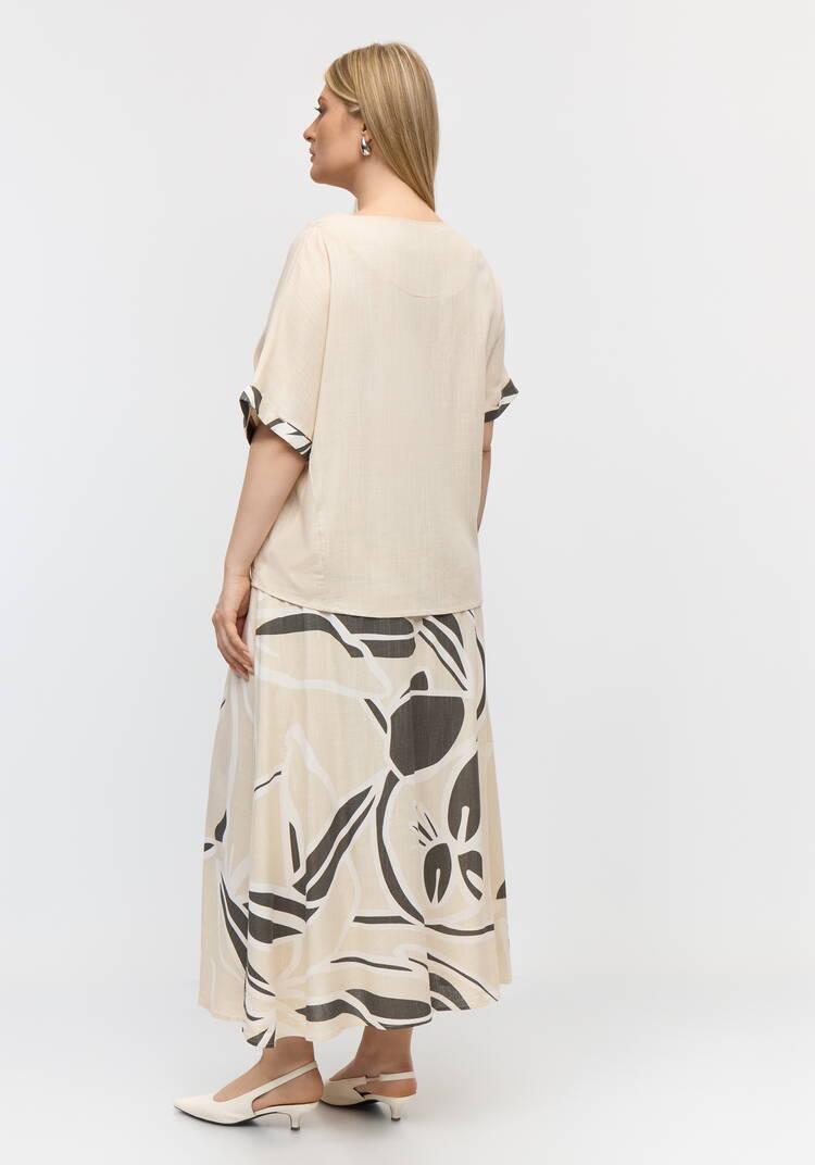 Костюм из вискозы: блуза с юбкой шир.  750, рис. 10