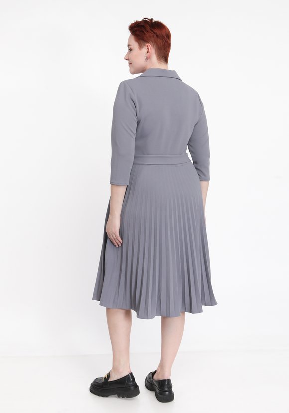 Платье с гофрированной юбкой шир.  580, рис. 8