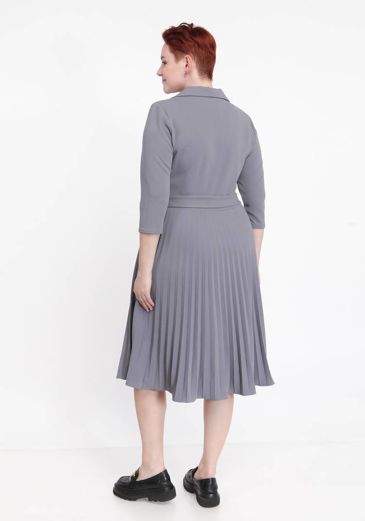 Платье с гофрированной юбкой шир.  750, рис. 8