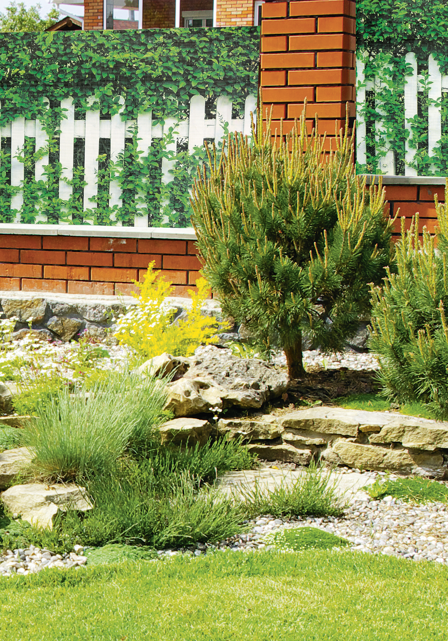 Садовый фотофасад "Яркая жизнь"