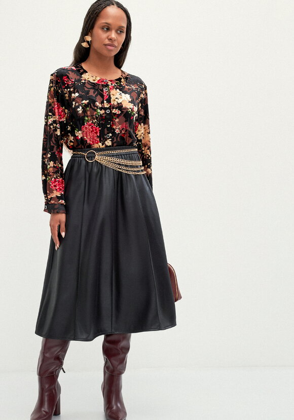 Юбка А-образного кроя трикотажная шир.  580, рис. 8